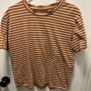 Brown and white Tradlands t-shirt. Very good condition.